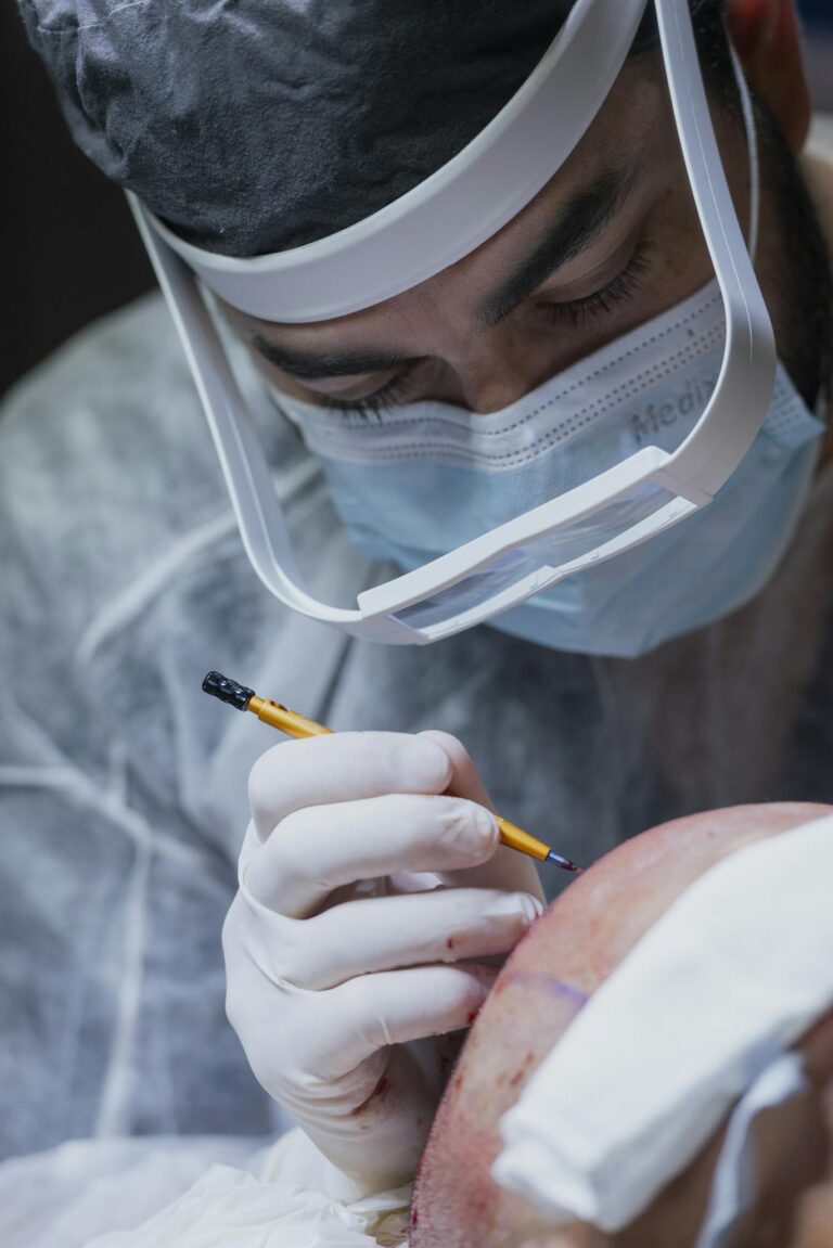  Surgeon Operating on a Patient Head